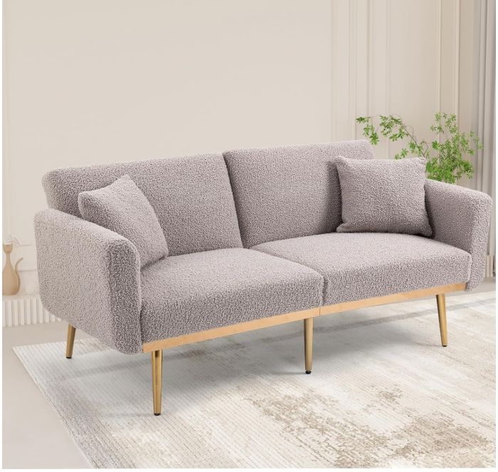 XIKAYADA Schlafsofa  mit Metallbeinen für Wohnzimmer,