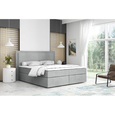 Boxspringbett LEVI 160x200 mit Bettkasten, H3/ Matratze &amp; Topper