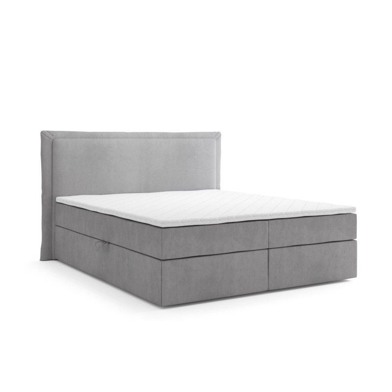 Boxspringbett LEVI 160x200cm mit Bettkasten &amp; Topper H3