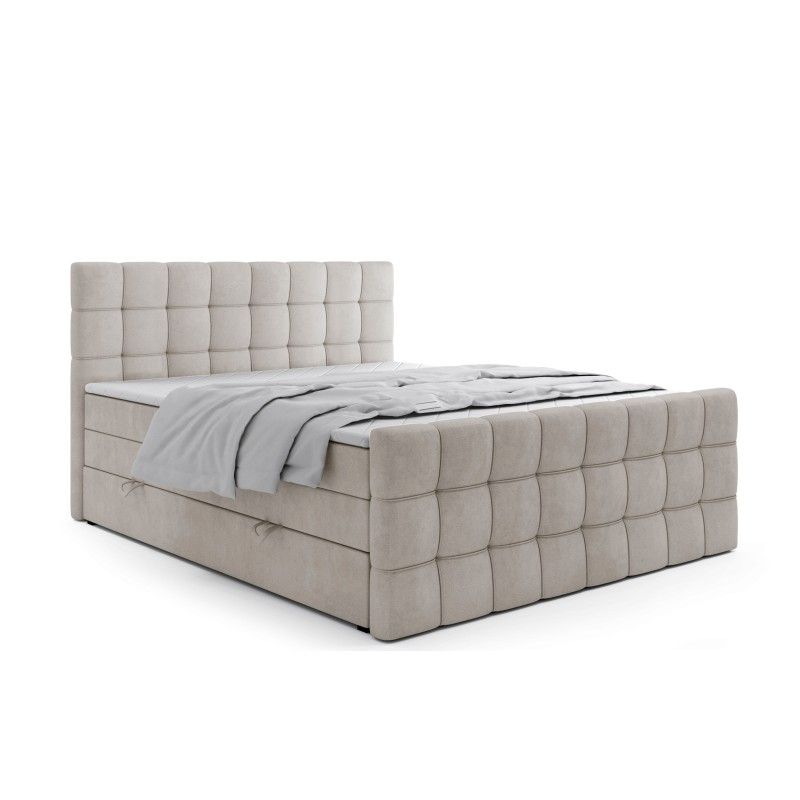 Boxspringbett 180x200 IGANTE KING mit Bettkasten, Doppelmatratze H4 & Topper Boxspringbett 180x200 IGANTE KING mit Bettkasten, Doppelmatratze H4 & Topper