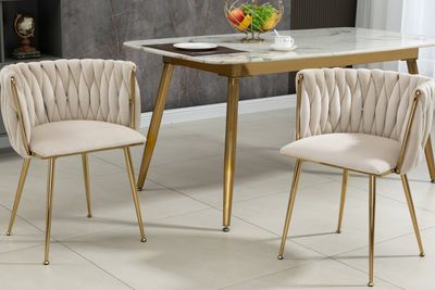 6-er SET ESSZIMMERSTUHL SAMT BEINE vergoldet 6-er SET ESSZIMMERSTUHL SAMT BEINE vergoldet