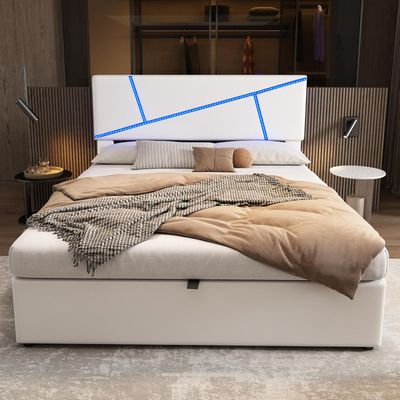 POLSTERBETT 180CM mit LED LICHT POLSTERBETT 180CM mit LED LICHT