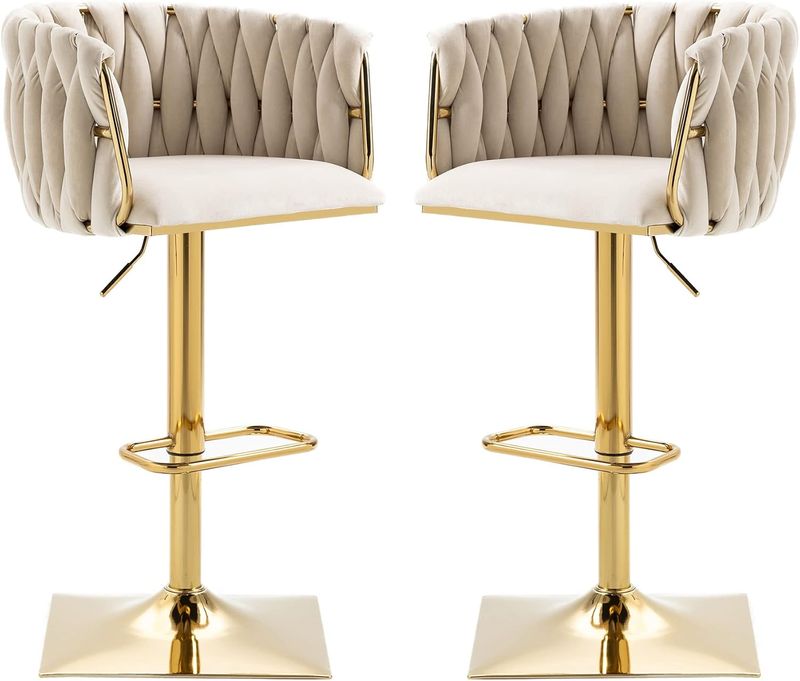 4-er SET  BARHOCKER 360° drehbar &amp; höhenverstellbar