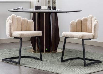 2-er SET FREISCHWINGER TEDDY SAMTSTOFF beige