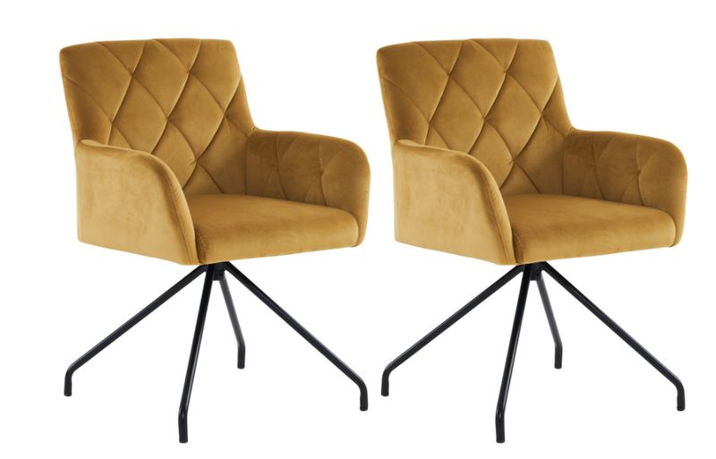 2-er SET  POLSTERSESSEL SAMTVELOUR