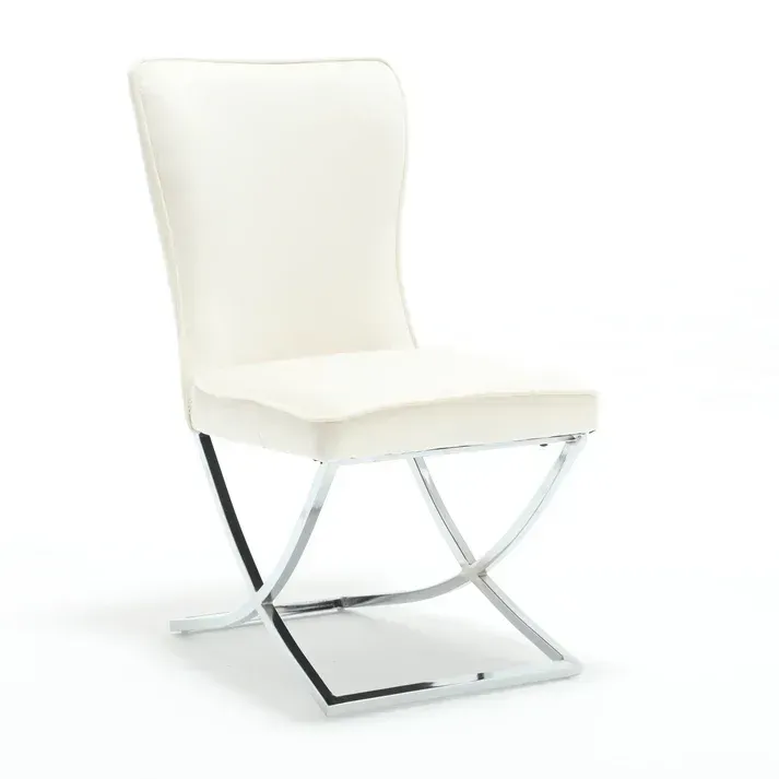 6-er SET ESSZIMMERSTUHL SAMT CREME 6-er SET ESSZIMMERSTUHL SAMT CREME