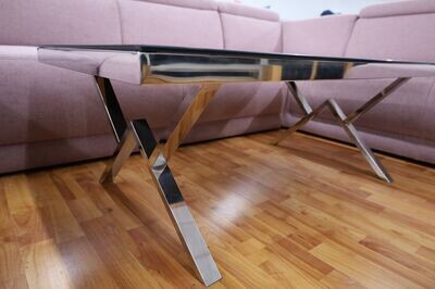 COUCHTISCH GLAS SCHWARZ 115 x 65cm