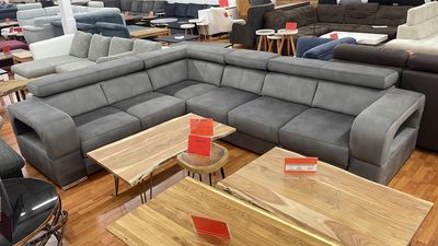 ECKSOFA "FEWA"  BEIDSEITIG MONTIERBAR  MIT BETTFUNKTION &amp; BETTKASTEN