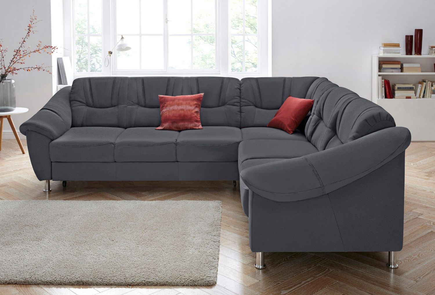 Ecksofa Salsa Microfaser &amp; Wellenunterfederung