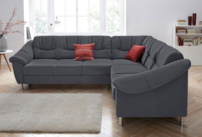Ecksofa Salsa Microfaser &amp; Wellenunterfederung