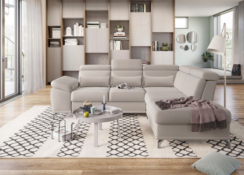 Ecksofa Cabrio mit Sitztiefen-, Arm- & Kopfteilverstellung Ecksofa Cabrio mit Sitztiefen-, Arm- & Kopfteilverstellung