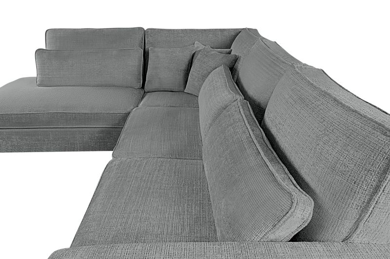 ECKSOFA "COAST"  GRAU OTTOMANE LINKS