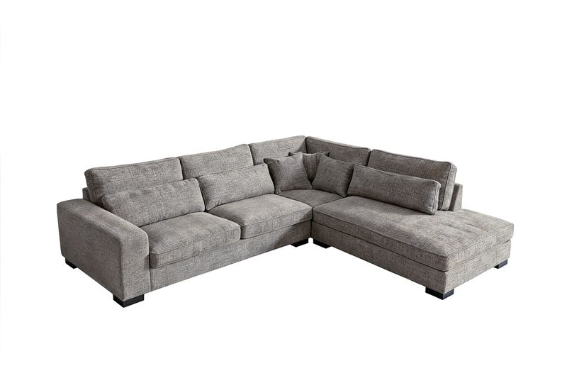 ECKSOFA "COAST" GRAU OTTOMANE RECHTS ECKSOFA "COAST" GRAU OTTOMANE RECHTS