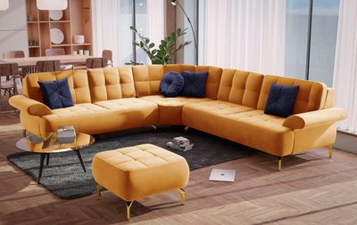 ECKSOFA IM ORIENTSTIL INKL HOCKER