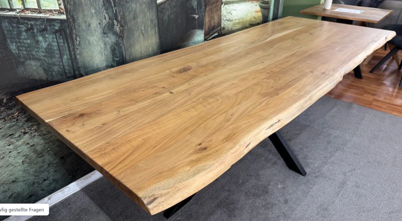 ESSTISCH AKAZIE MASSIV 300 x 100 cm