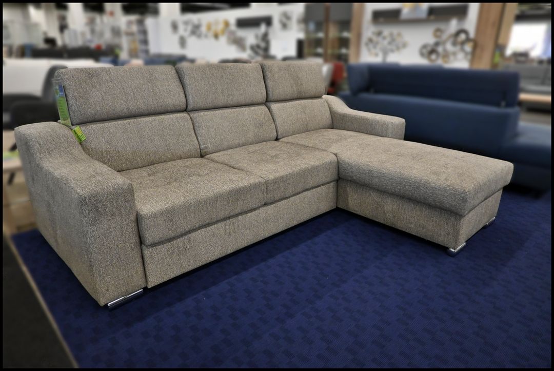 ECKSOFA MAX SAMTSTOFF DUNKELBRAUN  BEIDISEITG MONTIERBER