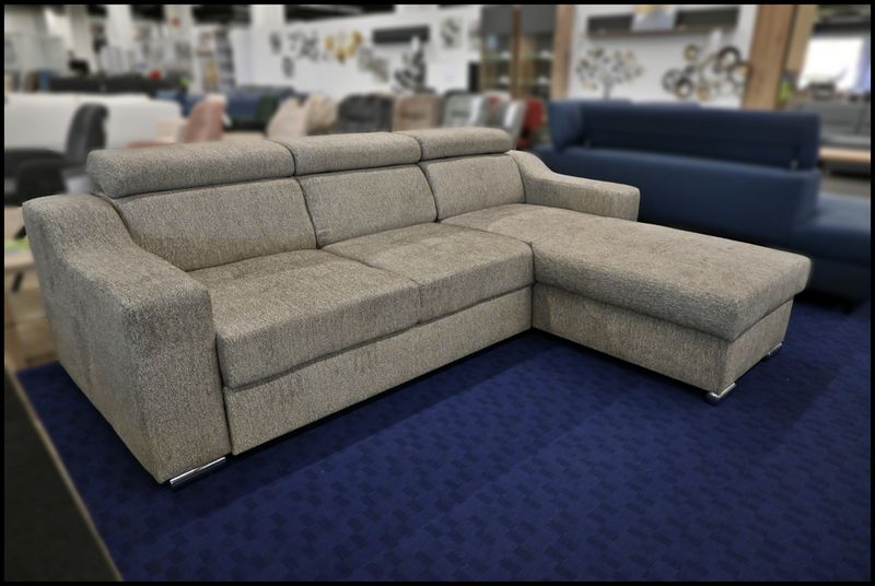 ECKSOFA MAX SAMTSTOFF DUNKELBRAUN  BEIDISEITG MONTIERBER