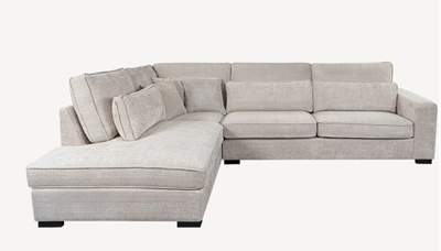 ECKSOFA "COAST" beige OTTOMANE LINKS