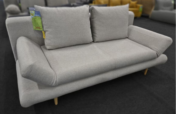 SCHLAFSOFA mit STAURAUM hellgrau