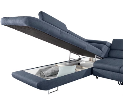 ECKSOFA MIT STAURAUM &amp; BETTFUNKTION