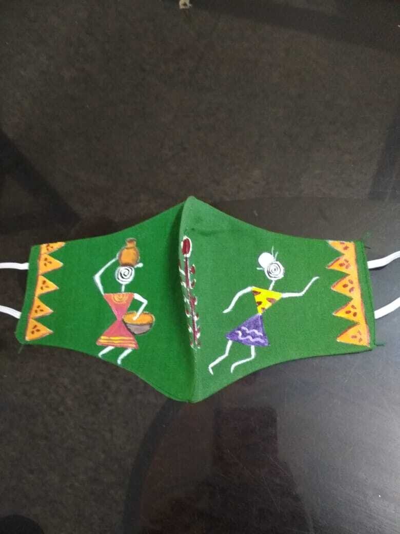Hand painted Face Mask