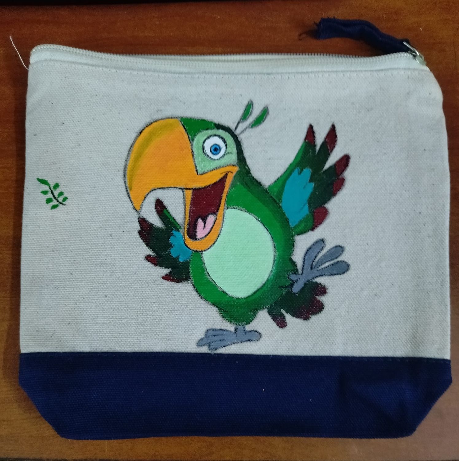 Hand Painted Zipper Pouch