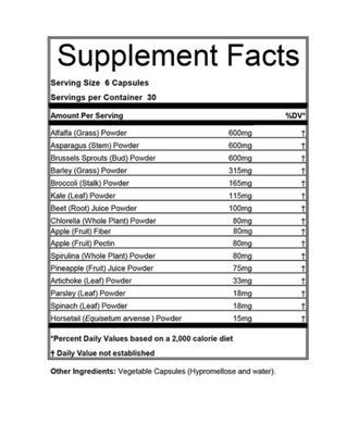 Hammer Greens Capsules (180 Caps)