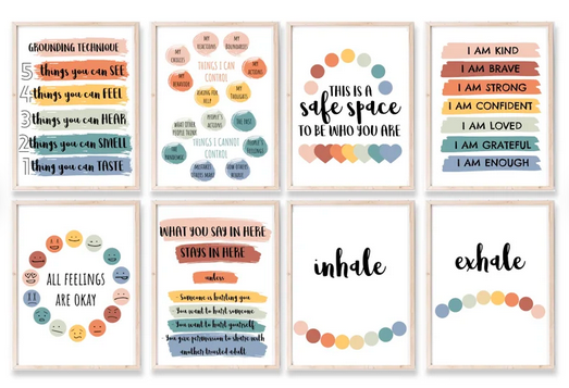 Wall Posters - Well Being A0 (Set of 8 posters)