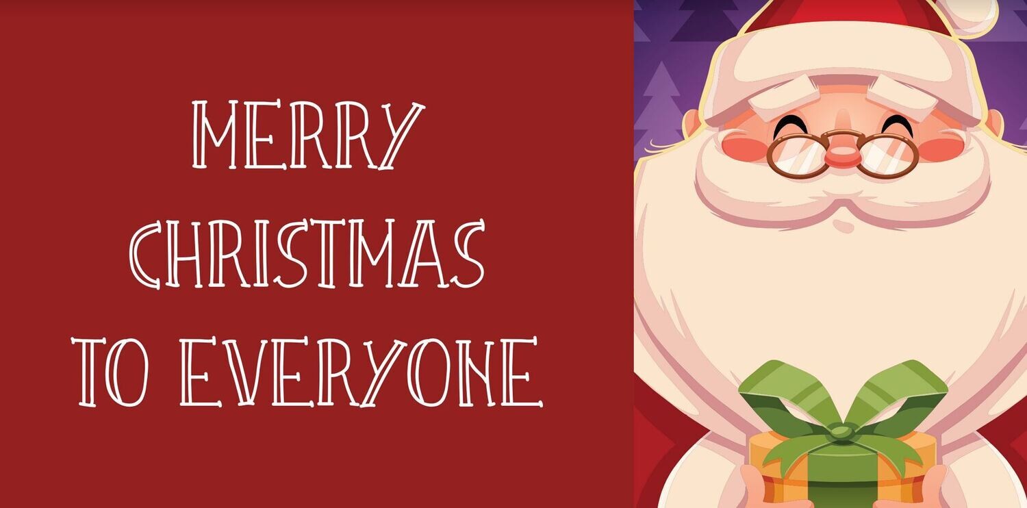 Xmas Outdoor PVC Banners, Xmas Outdoor Banners: Design 1 - English 2000mm x 1000mm
