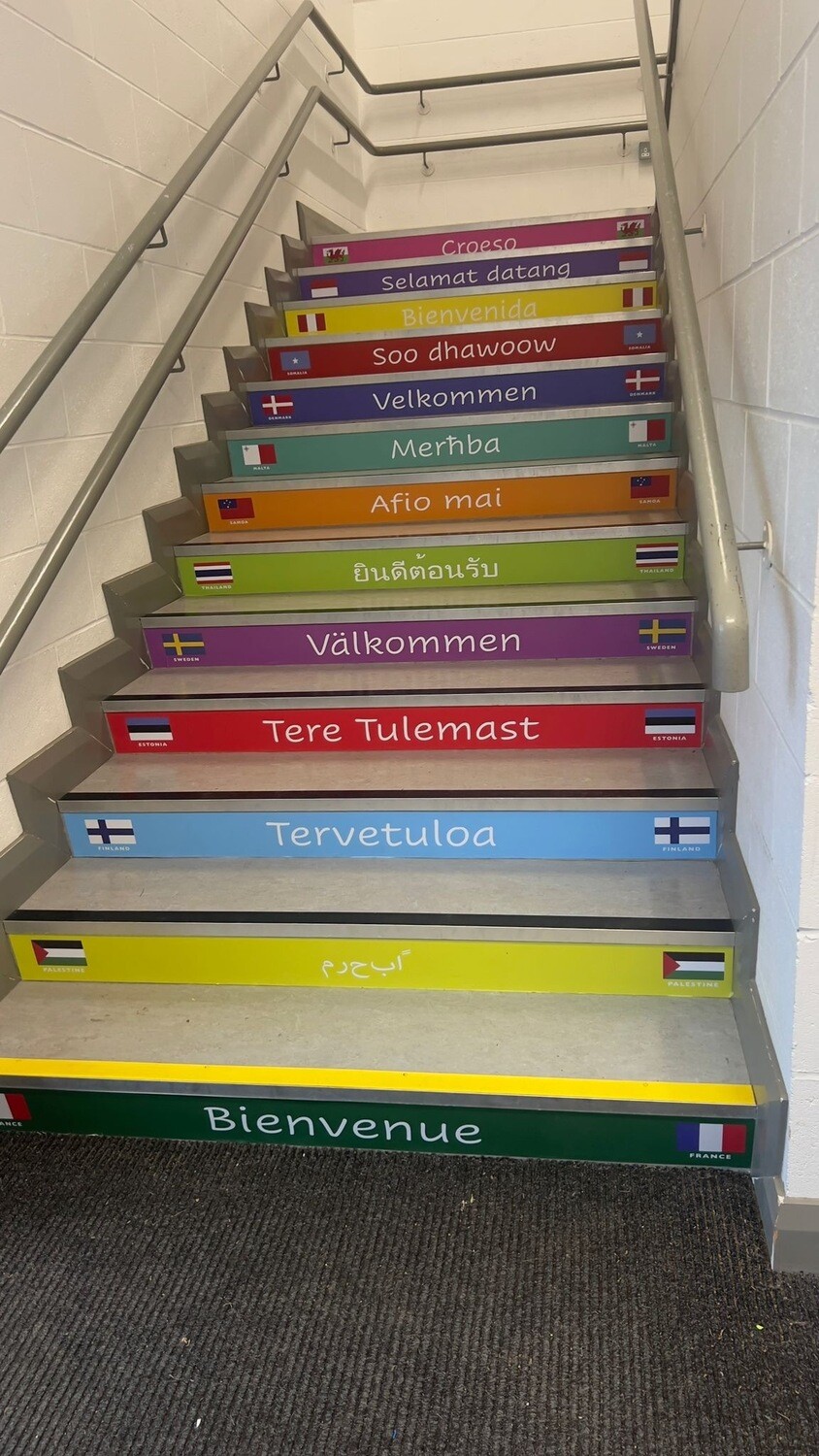 World Map / Welcome Steps