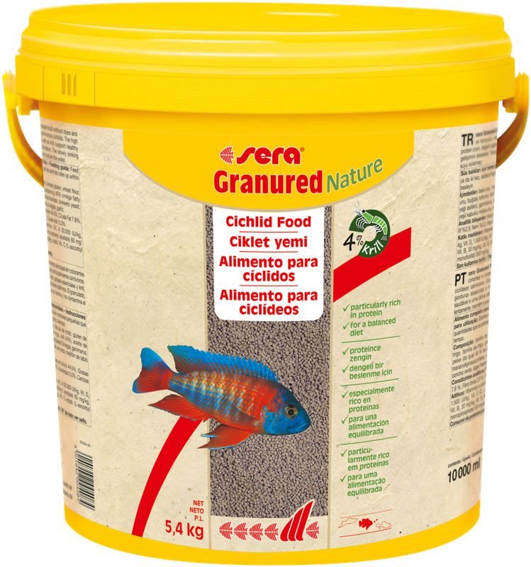 طعام الاسماك سيرا كرانو ريد حبيبات للسكلد الافريقي 100 غم