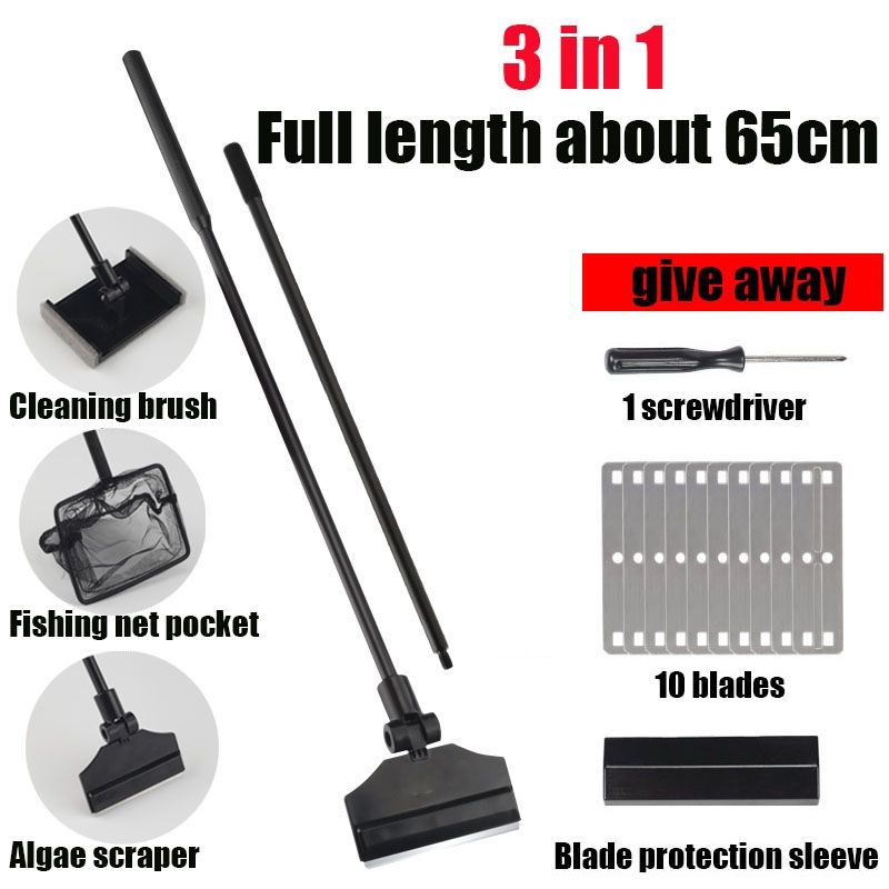 قاشطة زجاج 3*1 فايبر كاربون مع شبكة و فرشاة و شفرات احتياطية