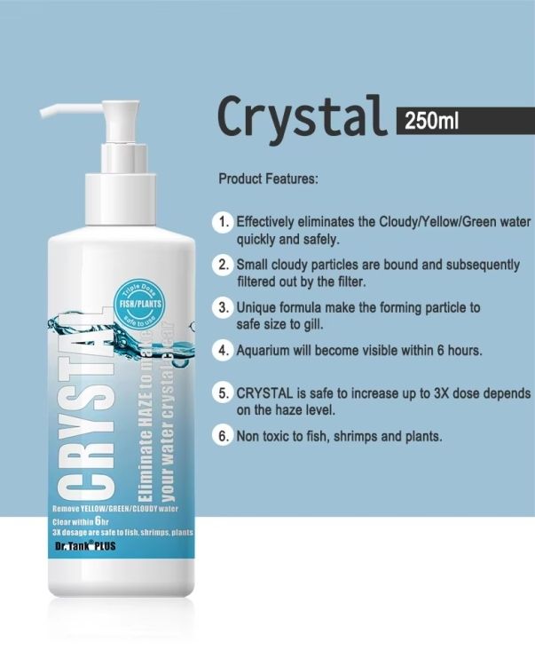 اضافة الاحواض كرستال و منقي المياه من دكتور تانك 250 مل