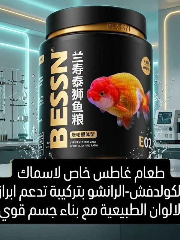طعام اسماك الكولد فش بيسين علبة 500 غم حبيبات غاطسة