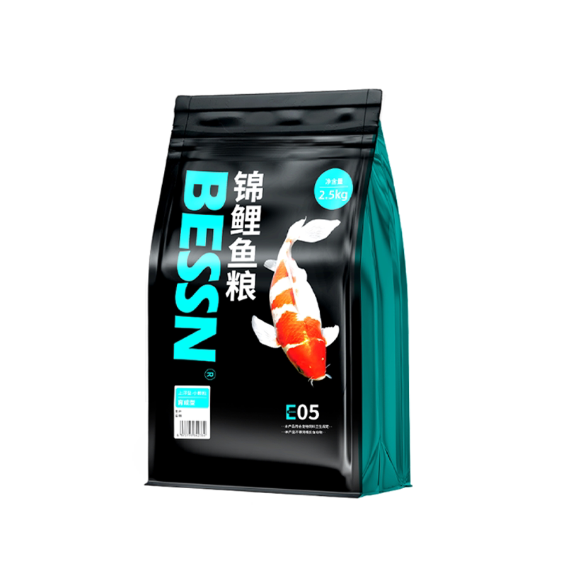 طعام اسماك الكوي من بيسين 30% بروتين حبيبات 5 ملم-2.5 كغم