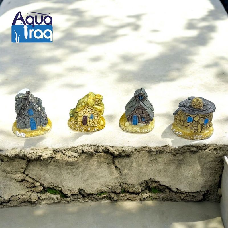 بيت حجري حجم وسط دايوراما قطعتين