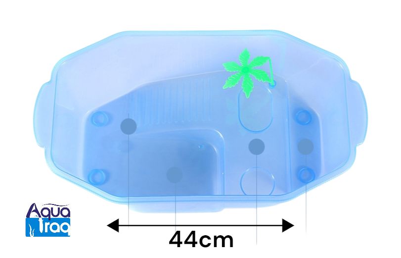 حوض سلحفاة برمائية بلاستيكي كبير