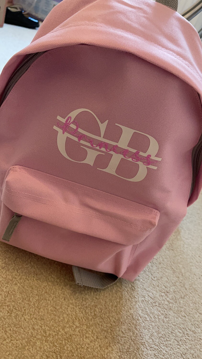 Personalised Monogram backpack