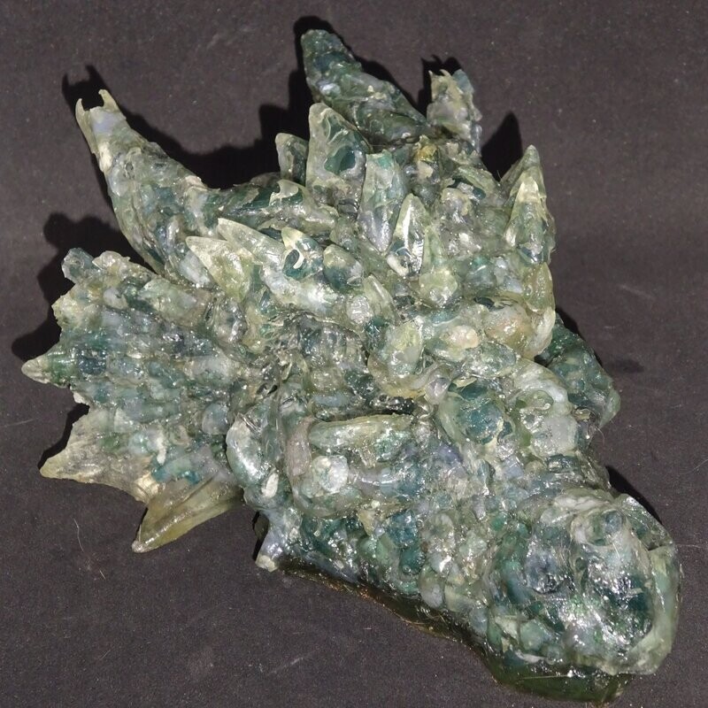 Drachenkopf aus der Neuen Zeit: Moosachat 2 Drachenkopf aus der Neuen Zeit: Moosachat 2