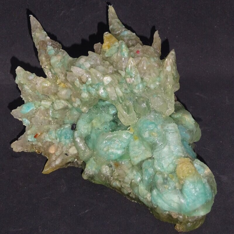Drachenkopf aus der Neuen Zeit: Amazonit & Rauchquarz 4 Drachenkopf aus der Neuen Zeit: Amazonit & Rauchquarz 4