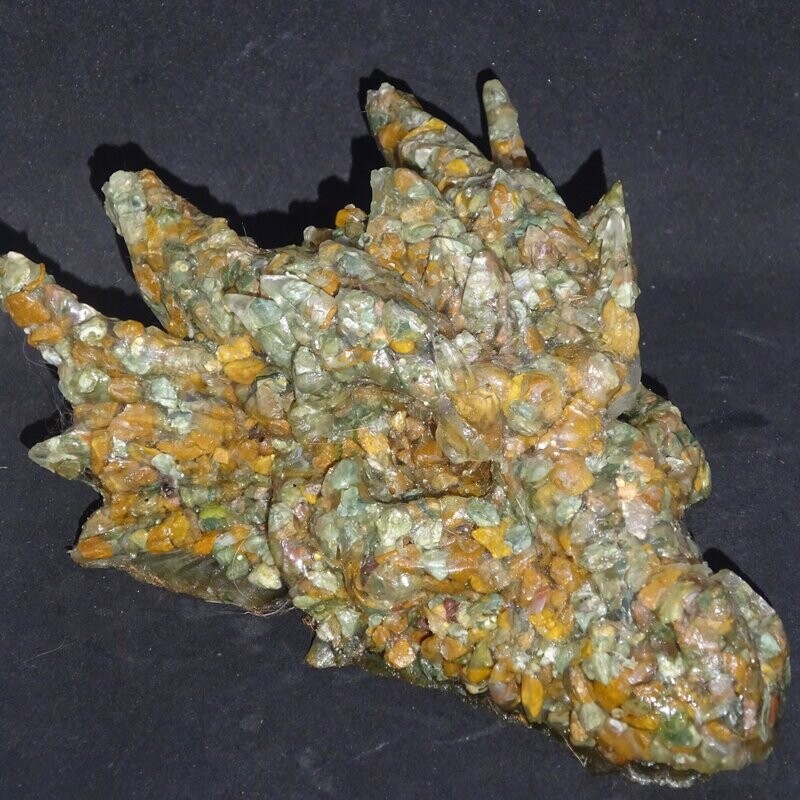 Drachenkopf aus der Neuen Zeit: Ryolith & Jaspis, gelb Drachenkopf aus der Neuen Zeit: Ryolith & Jaspis, gelb