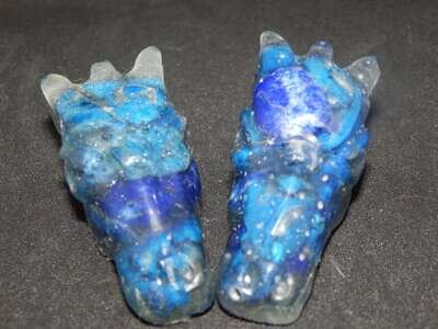 Drachenkopf: Lapis Lazuli, klein