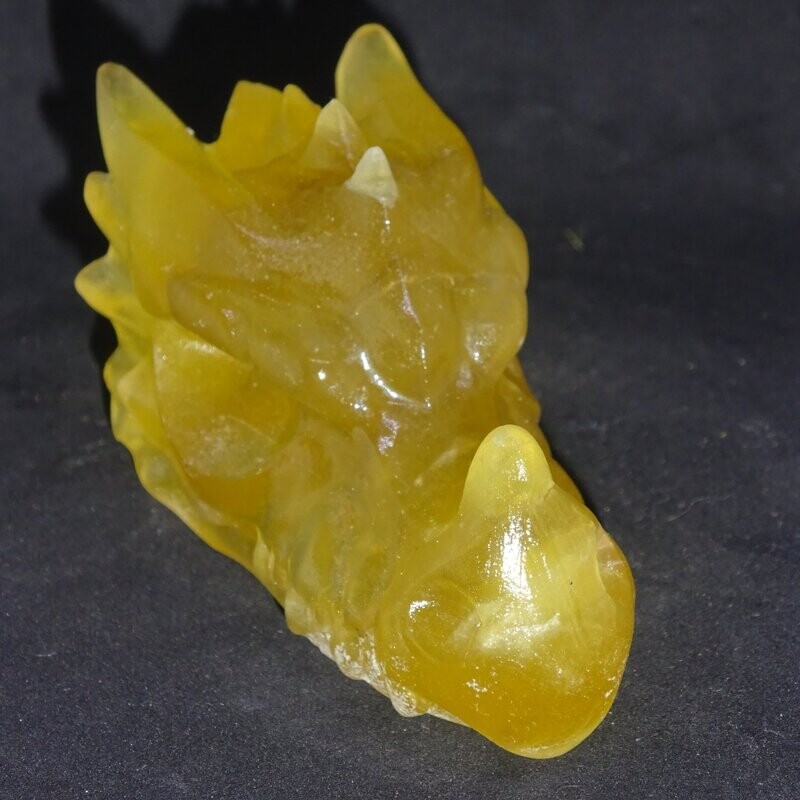 Drachenkopf: gelber Fluorit 4