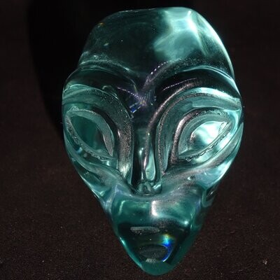 Kristallschädel: lemurischer Alien Andara Kristall (Glas) 2