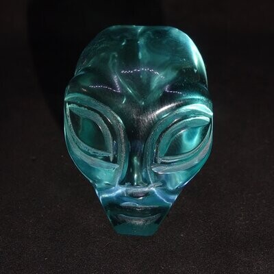 Kristallschädel: lemurischer Alien Andara Kristall (Glas) 6