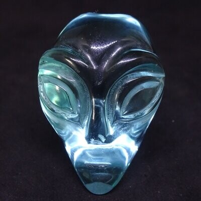 Kristallschädel: lemurischer Alien Andara Kristall (Glas) 8