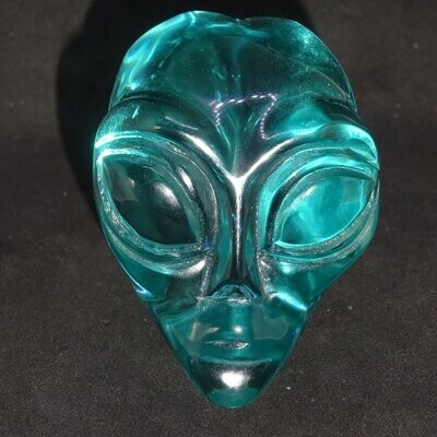 Kristallschädel: lemurischer Alien Andara Kristall (Glas) 10