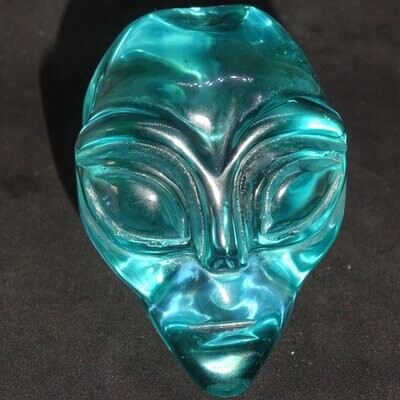 Kristallschädel: lemurischer Alien Andara Kristall (Glas) 11