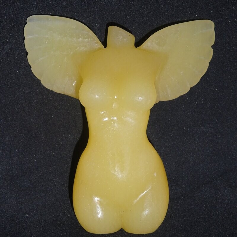 Sylphe (Luftdeva) aus Orangencalcit 1 Sylphe (Luftdeva) aus Orangencalcit 1