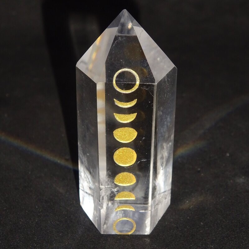 Mondphasen Spitze: Bergkristall 3 Mondphasen Spitze: Bergkristall 3